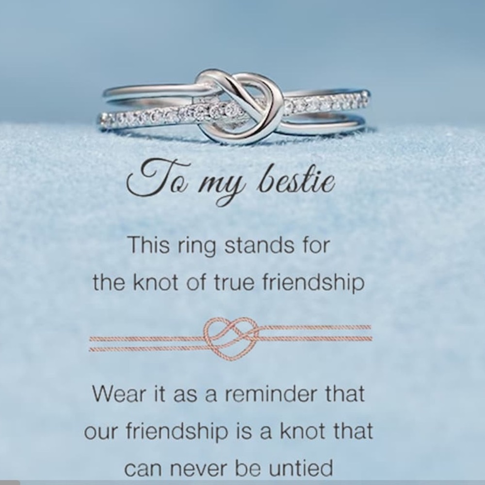 Best Friend Knot Ring Sterling Silver 7